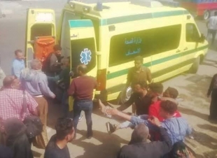 إصابة 10 أشخاص في حادثين سير بكفر الشيخ